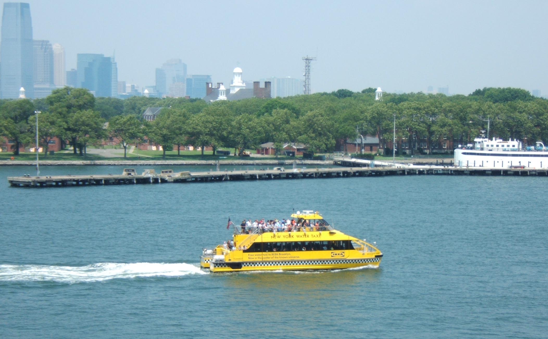 NYC leaving water taxi